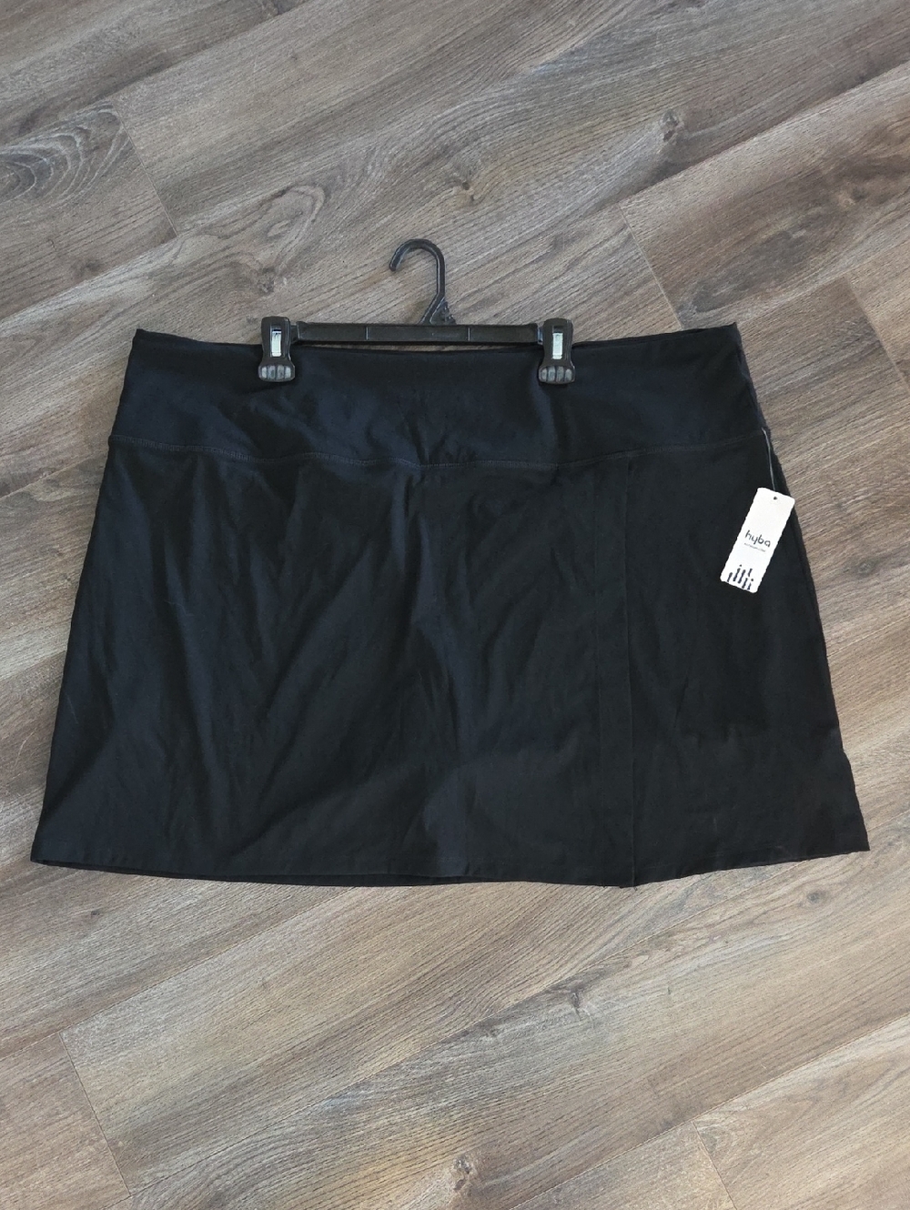NWT Hyba 3xl Black Women's Athletic SKORT with Wide Waistband